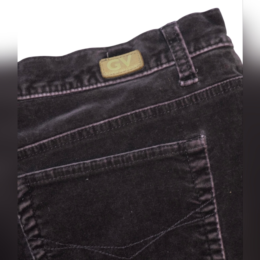 Gloria Vanderbilt Women's Classic Black Wide Leg Jeans Size 16 Plus - Picture 4 of 6